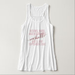 Regata Viagem de Bestie de Raparigas Rosa Personalizadas<br><div class="desc">Raparigas Personalizadas Frota Personalizada Flowy Yoga Tank Top no Fim de Semana com texto e texto editáveis para sua data,  destino ou local,  nome e citação divertida como "besties,  buds e bebidas" faz uma manga divertida e útil para seu esquadrão ou madrinhas viagem.</div>