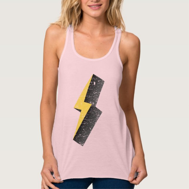 Regata Vintage Yellow Lightning Bolt (Frente)