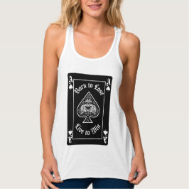 Regata Women's Ace of Spades Black Playing Card Tshirt