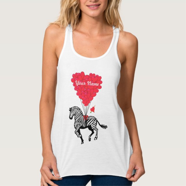 Regata Zebra e coração de amor (Frente)