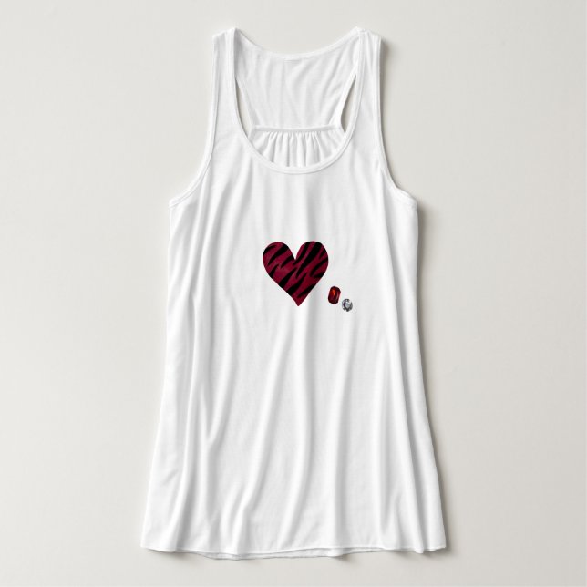 Regata Zebra-heart (Frente do Design)