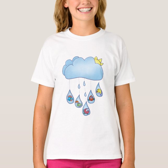 Regenwolke  T-Shirt (Frente)