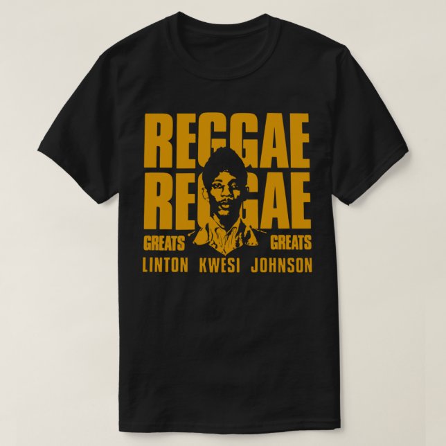 Reggae Greats Linton Kwesi Johnson LKJ T-Shirt (Frente do Design)