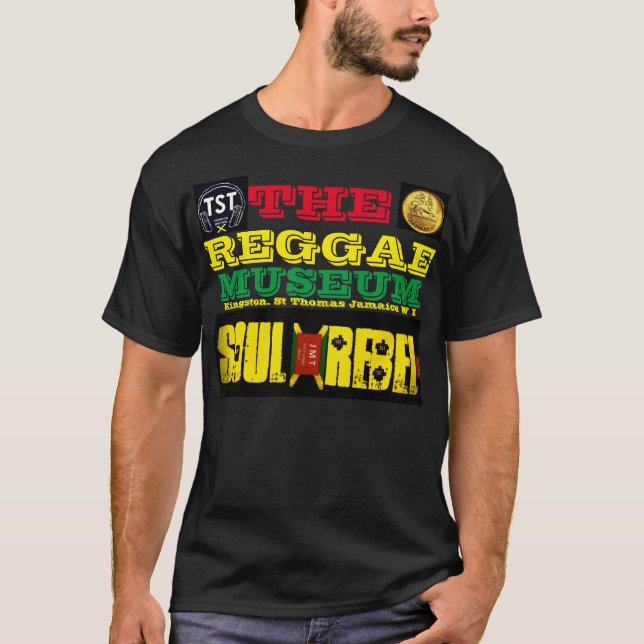 REGGAE MUSEUM MERCH T-Shirt Básico Escuro (Frente)