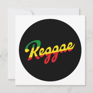 Reggae Música com cores de sinalizador reggae