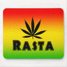 Reggae Rasta Leaf Rastafarian Jamaica Mousepad