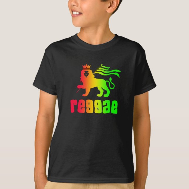 Reggae Rasta Lion T-Shirt (Frente)