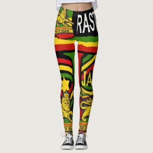 Reggae Steppers Leggings Designs Rastafáricos