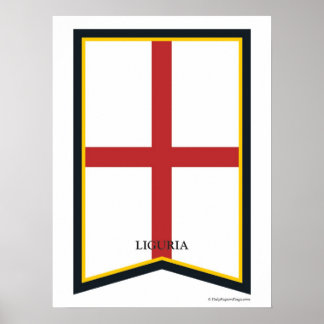 Região da Ligúria Itália Poster
