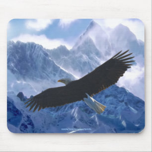 Região selvagem Mousepad da ÁGUIA AMERICANA & de