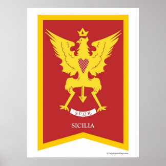 Região Sicília Itália Poster