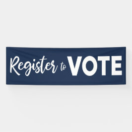 Registre-se para Votar a tipografia branca moderna