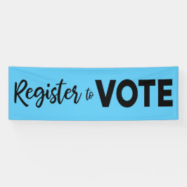 Registre-se para Votar a tipografia negra moderna 