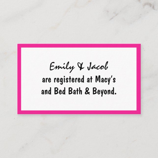 Registro de Flamingos Rosa Inserir Cartões (Frente)