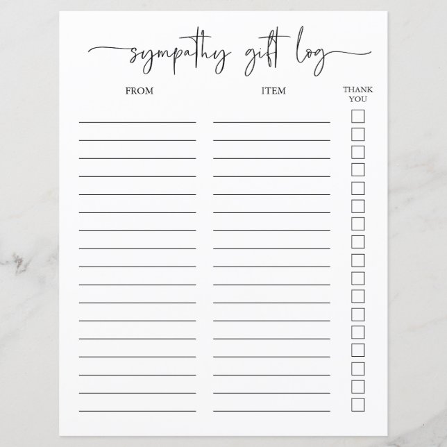 Registro De Presente De Simpatia E Obrigado Ao Con (Frente)