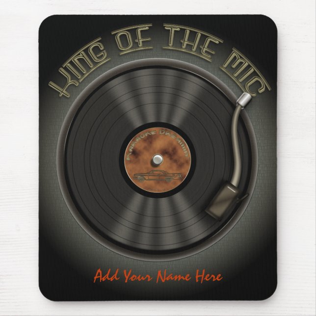 Registro de vinil Mousepad de LP do karaoke (Frente)