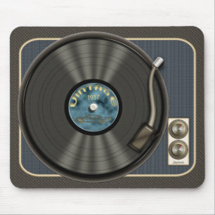 Registro de vinil Mousepad do vintage