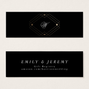 Registro Dourado Geométrico Simples Preto Moderno