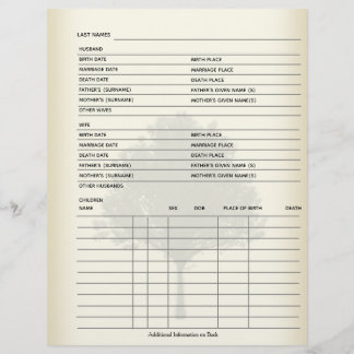 Registro Familiar Genealogia Scrapbook