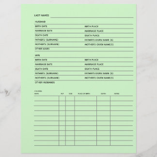 Registro Familiar Genealogia Scrapbook