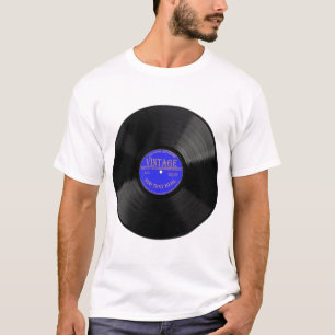 Registro Personalizado de Vinilo Unisex T-Shirt