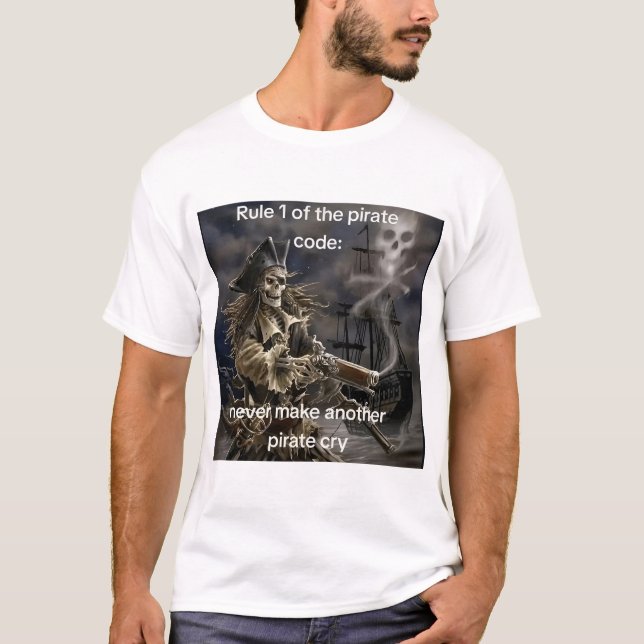 Regra 1 da Camiseta do Código Pirata (Frente)