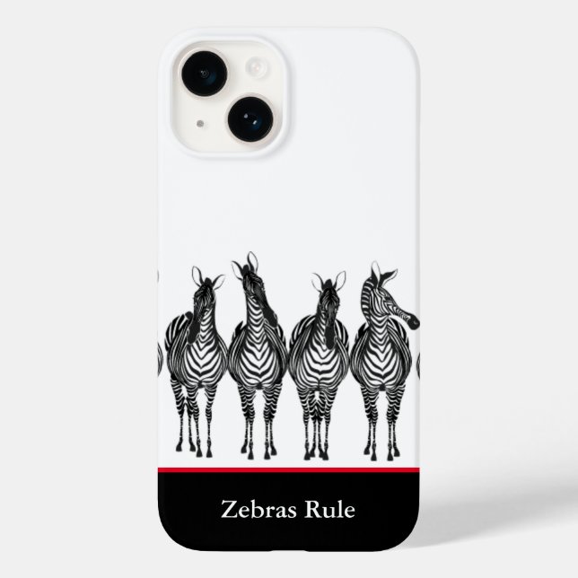 Regra da capas de iphone-Zebras (Verso)