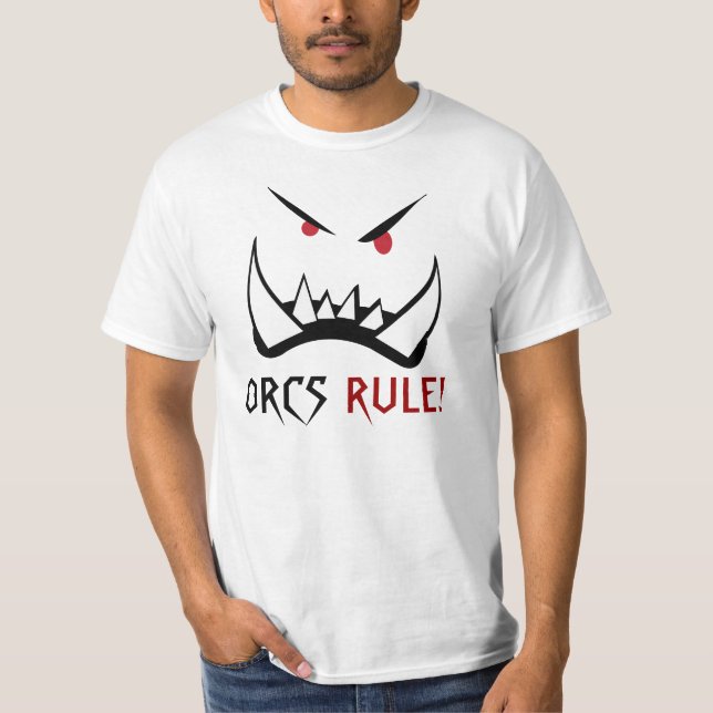 Regra de Orcs, t-shirt do monstro (Frente)