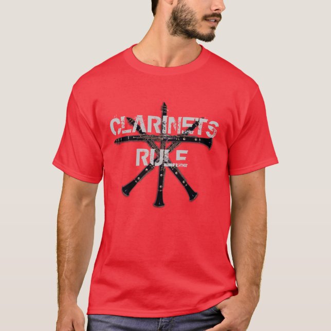 Regra dos clarinetes em t-shirt escuros (Frente)