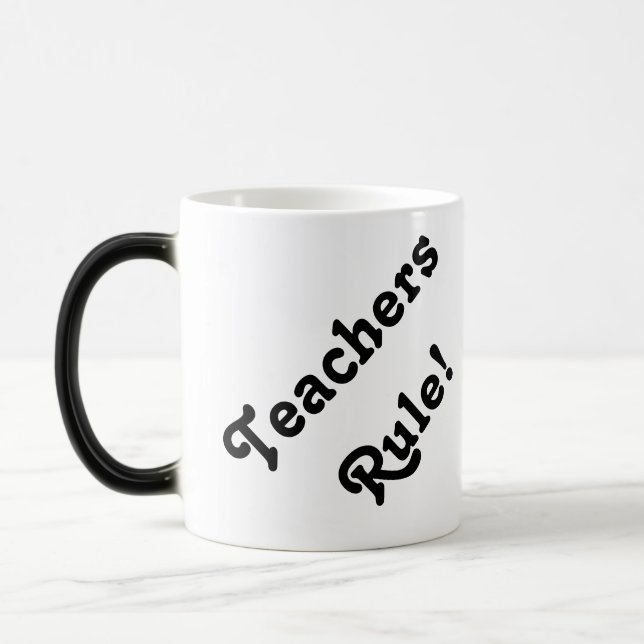 Regra dos professores! caneca morphing (Esquerda)