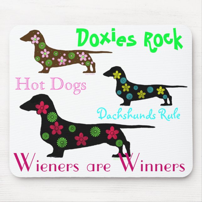 Regra Mousepad dos Dachshunds (Frente)