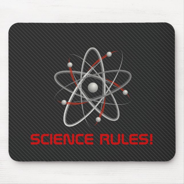 REGRAS CIENTÍFICAS! Atom (004a) | Mousepads geek (Frente)