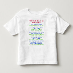Regras de Posse de Criança Pequena Camiseta Divert