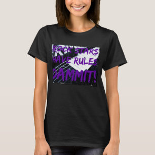 Regras do t-shirt das mulheres das estrelas do
