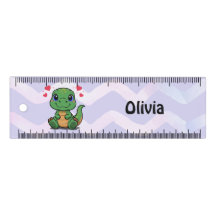 Régua de dinossauro T-Rex personalizada