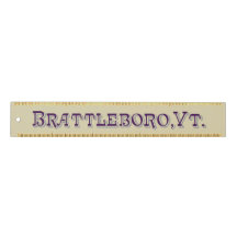 Régua do logotipo da Brattleboro, VT 1886