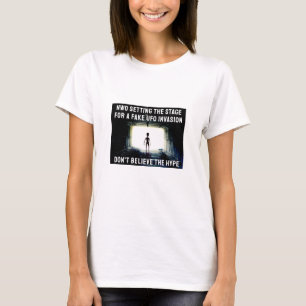 Regulação Da Camisa T Do Palco Da Alienígena (Luz)