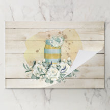 Regulação da Mesa branca de Mason jar, moto-chic s