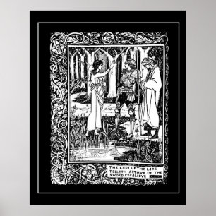 Rei Arthur Excalibur Poster de Beardsley