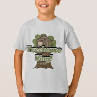 Rei Camiseta e presentes da casa na árvore
