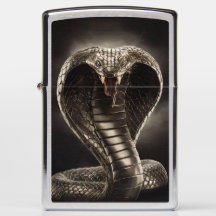 Rei Cobra Metal Engrenando Arte nº 4 Zippo Lighter