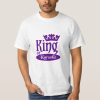 Rei da camisa de Karaoke - escolha estilo e cor