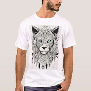 Rei da Selva: Lion Impressão T-Shirt