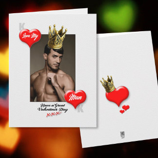 Rei de Copas Ama Meu Homem Cartão do Dia dos Namor