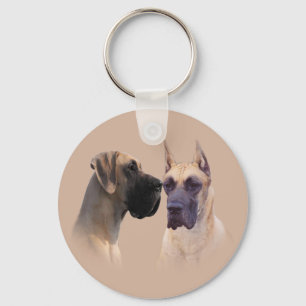 Rei de great dane do chaveiro dos cães