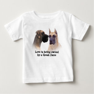 Rei de great dane do t-shirt unisex da criança do