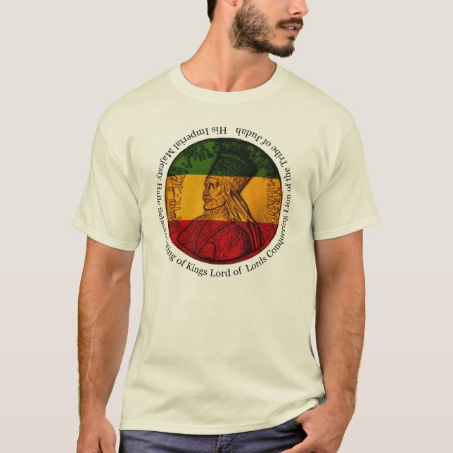 Rei de Haile Selassie dos reis T-shirt (Frente)