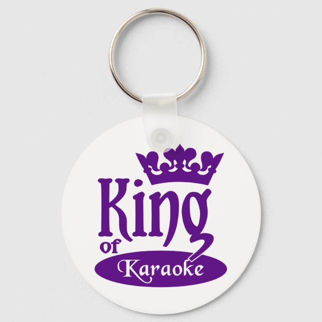 Rei de Karaoke chaveiro (Frente)