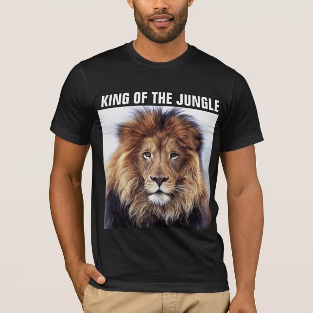 REI DE (PAI) OS T-SHIRTS DE JUNGLE (Frente)