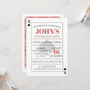 Rei de Spades Casino Poker Jogando Cartões